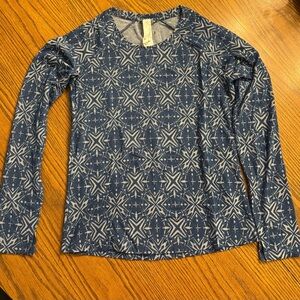 Oiselle Kaleidoscope long sleeve EUC